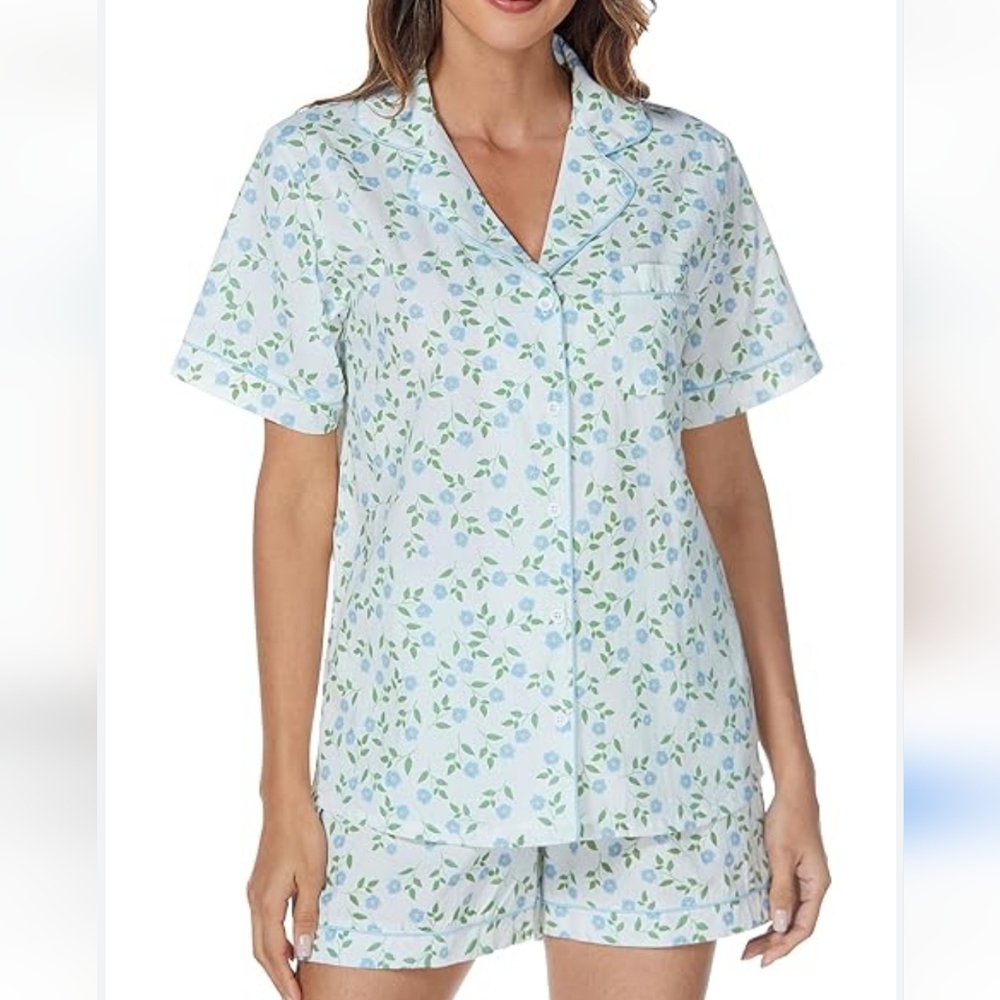 NEW Lubot Cotton Pajamas Sleep Lounge Set Sz M